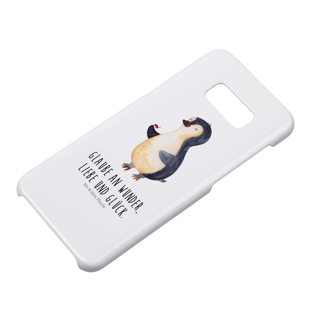 Samsung Galaxy S8 plus Handyhülle  Pinguin Marienkäfer Handyhülle, Handycover, Cover, Handy, Hülle, Samsung Galaxy S8 plus, Pinguin, Pinguine, Marienkäfer, Liebe, Wunder, Glück, Freude, Lebensfreude