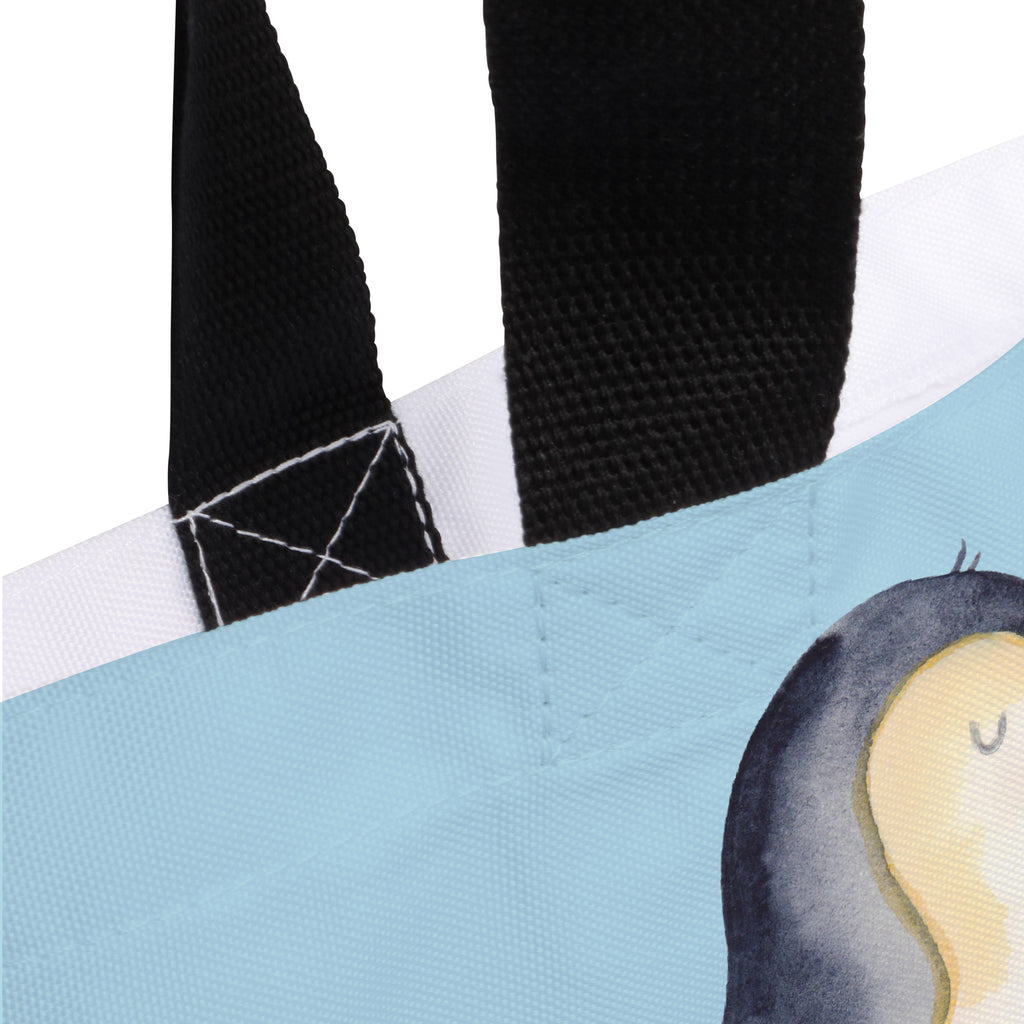 Shopper Pinguin umarmend Beutel, Einkaufstasche, Tasche, Strandtasche, Einkaufsbeutel, Shopper, Schultasche, Freizeittasche, Tragebeutel, Schulbeutel, Alltagstasche, Pinguin, Liebe, Liebespaar, Liebesbeweis, Liebesgeschenk, Verlobung, Jahrestag, Hochzeitstag, Hochzeit, Hochzeitsgeschenk