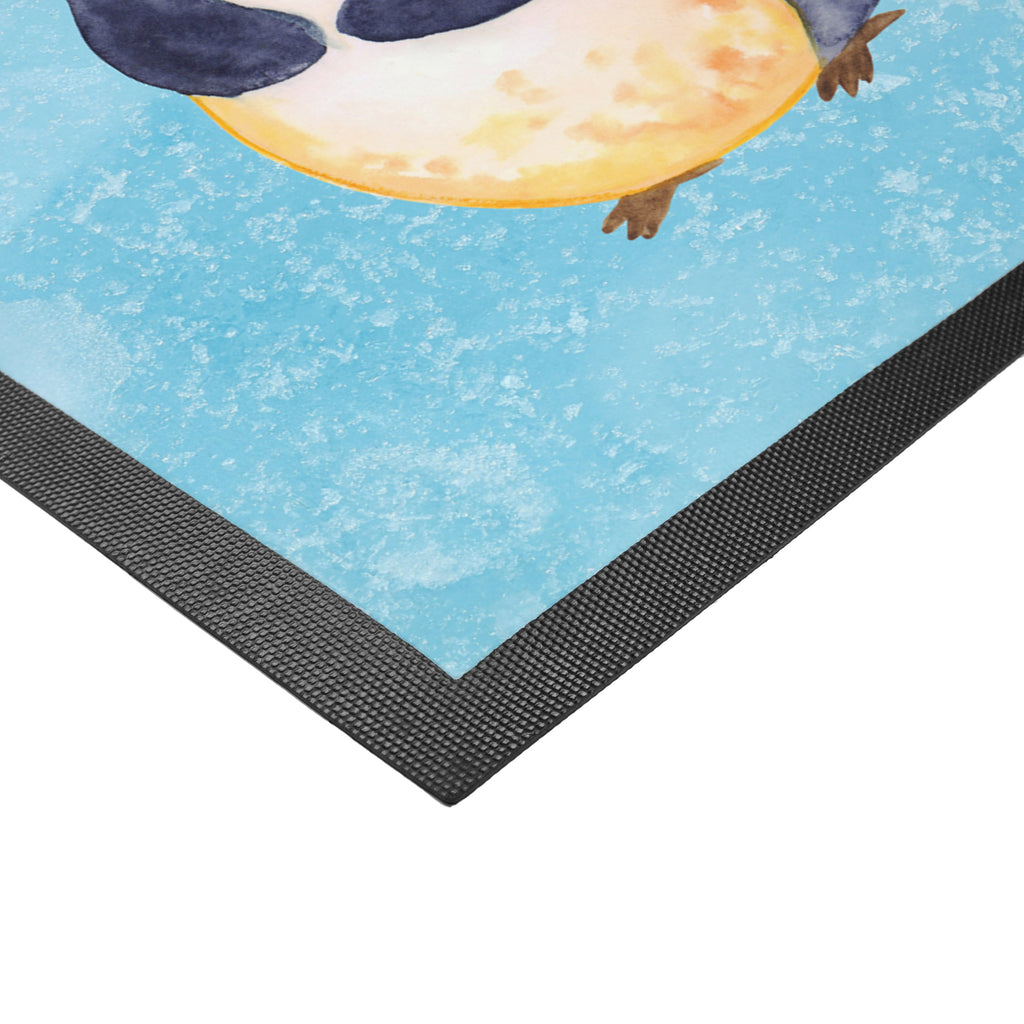 Fußmatte Pinguin Diät Türvorleger, Schmutzmatte, Fußabtreter, Matte, Schmutzfänger, Fußabstreifer, Schmutzfangmatte, Türmatte, Motivfußmatte, Haustürmatte, Vorleger, Pinguin, Pinguine, Diät, Abnehmen, Abspecken, Gewicht, Motivation, Selbstliebe, Körperliebe, Selbstrespekt