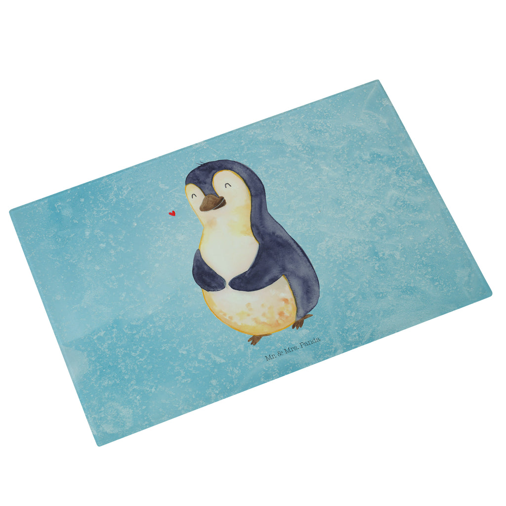 Medium Glas Schneidbrett Pinguin Diät Glasschneidebrett, Schneidebrett, Pinguin, Pinguine, Diät, Abnehmen, Abspecken, Gewicht, Motivation, Selbstliebe, Körperliebe, Selbstrespekt