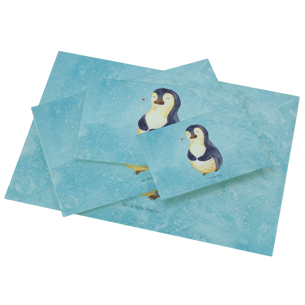 Medium Glas Schneidbrett Pinguin Diät Glasschneidebrett, Schneidebrett, Pinguin, Pinguine, Diät, Abnehmen, Abspecken, Gewicht, Motivation, Selbstliebe, Körperliebe, Selbstrespekt