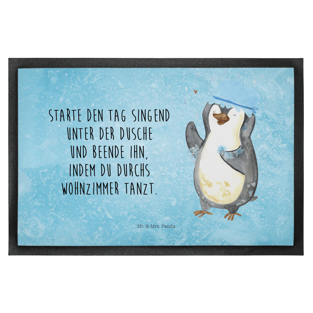 Fußmatte Pinguin duscht