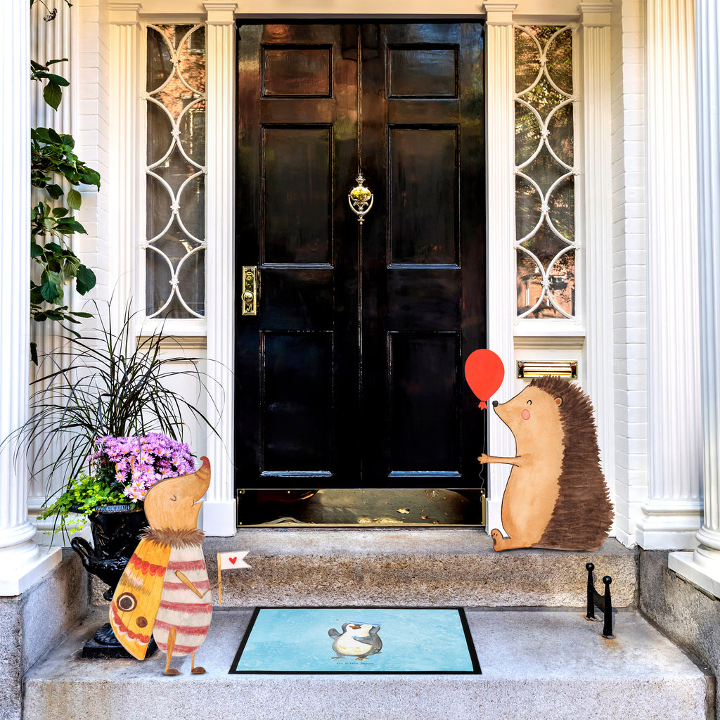 Fußmatte Pinguin duscht