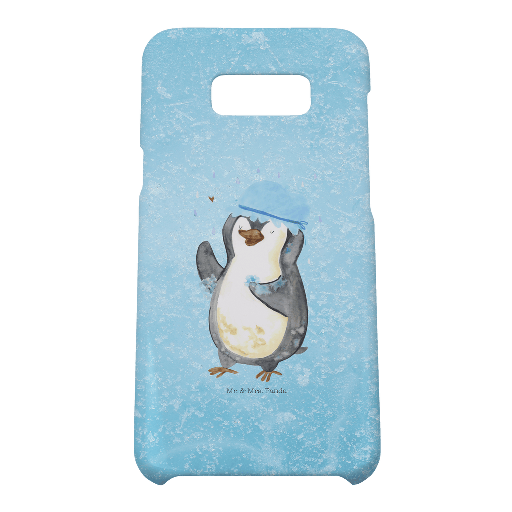 Samsung Galaxy S8 plus Handyhülle  Pinguin duscht Handyhülle, Handycover, Cover, Handy, Hülle, Samsung Galaxy S8 plus, Pinguin, Pinguine, Dusche, duschen, Lebensmotto, Motivation, Neustart, Neuanfang, glücklich sein