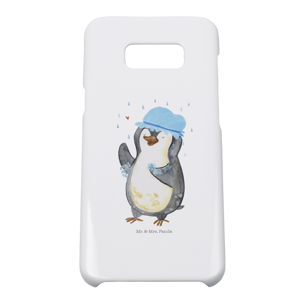 Samsung Galaxy S8 plus Handyhülle  Pinguin duscht Handyhülle, Handycover, Cover, Handy, Hülle, Samsung Galaxy S8 plus, Pinguin, Pinguine, Dusche, duschen, Lebensmotto, Motivation, Neustart, Neuanfang, glücklich sein