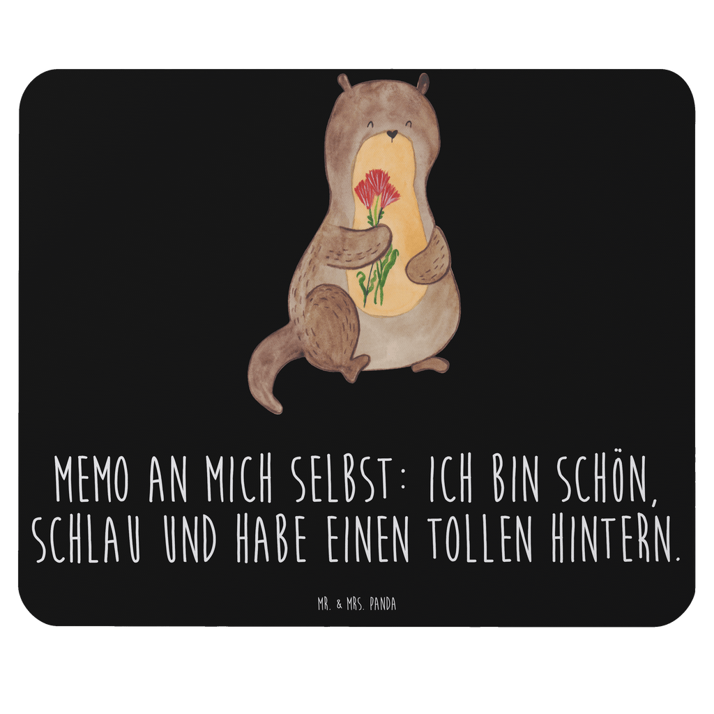 Mauspad Otter Blumenstrauß Mousepad, Computer zubehör, Büroausstattung, PC Zubehör, Arbeitszimmer, Mauspad, Einzigartiges Mauspad, Designer Mauspad, Otter, Fischotter, Seeotter, Otter Seeotter See Otter