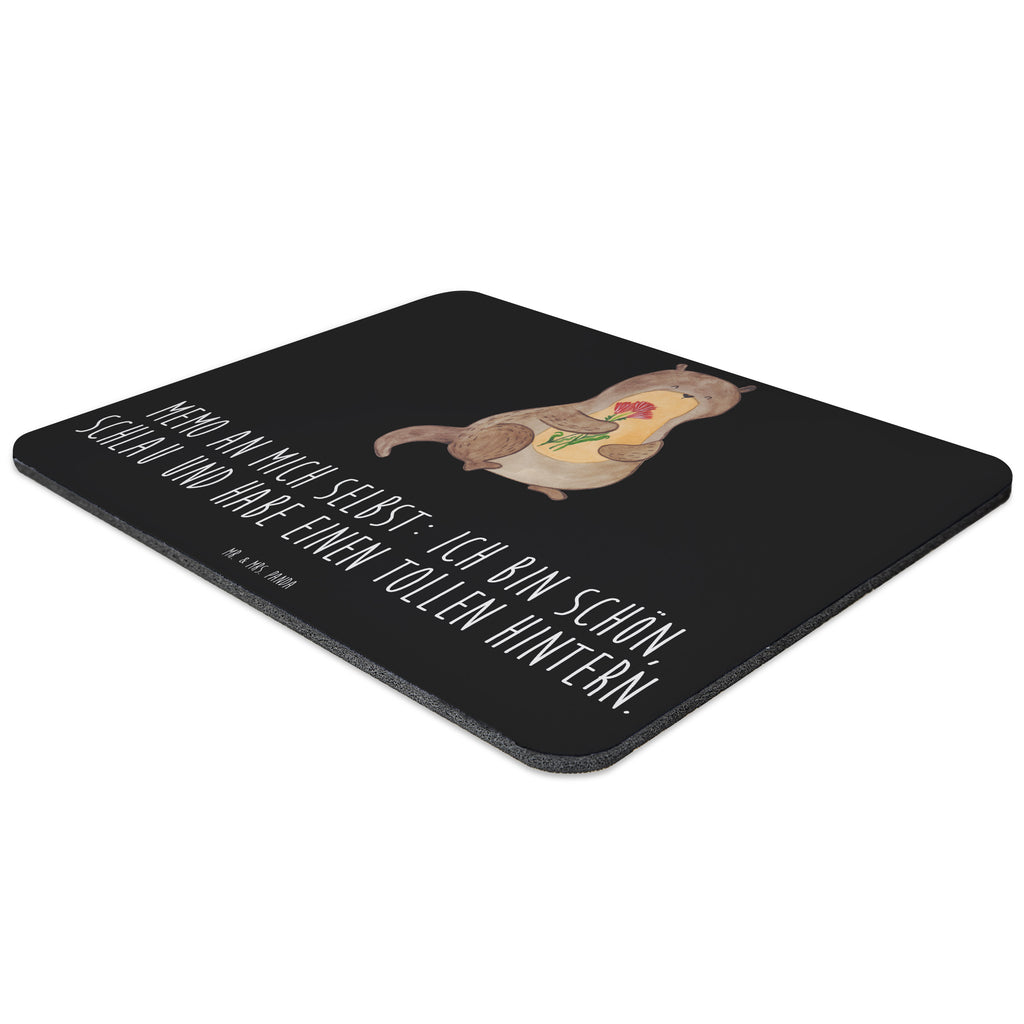 Mauspad Otter Blumenstrauß Mousepad, Computer zubehör, Büroausstattung, PC Zubehör, Arbeitszimmer, Mauspad, Einzigartiges Mauspad, Designer Mauspad, Otter, Fischotter, Seeotter, Otter Seeotter See Otter