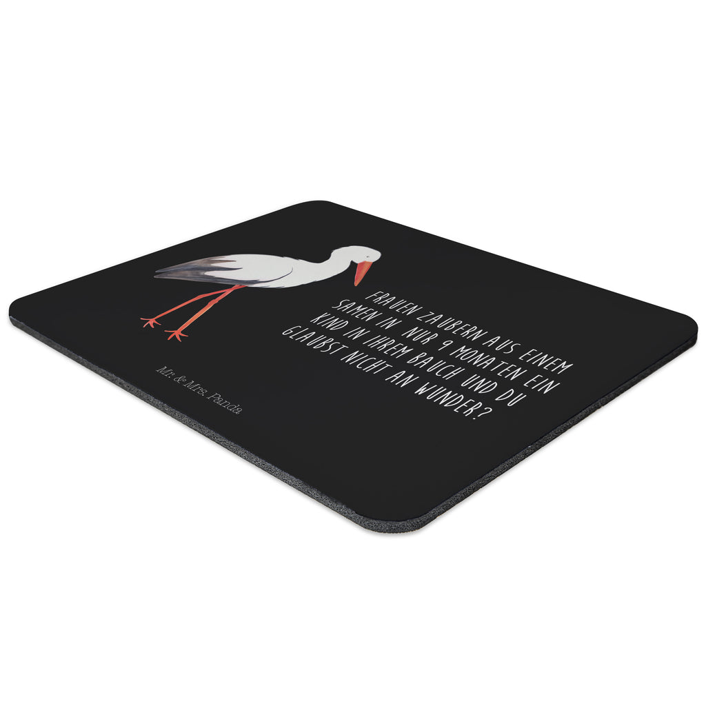 Mauspad Storch Mousepad, Computer zubehör, Büroausstattung, PC Zubehör, Arbeitszimmer, Mauspad, Einzigartiges Mauspad, Designer Mauspad, Tiermotive, Gute Laune, lustige Sprüche, Tiere, Storch, Störche, Schwangerschaft, Geburt, Mutter, Mütter, Mutter werden, Schwanger, Babybauch, Baby