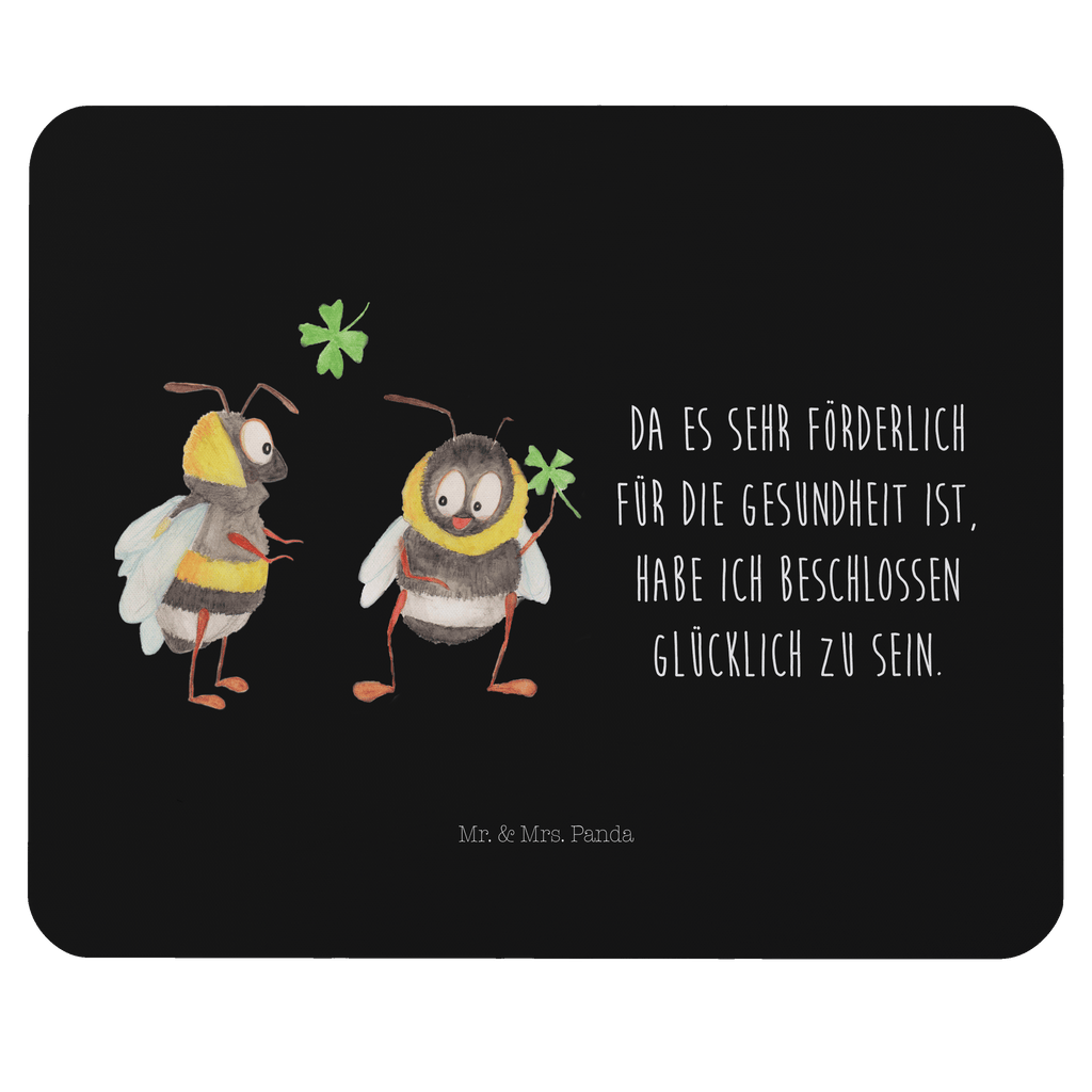 Mauspad Hummeln mit Kleeblatt Mousepad, Computer zubehör, Büroausstattung, PC Zubehör, Arbeitszimmer, Mauspad, Einzigartiges Mauspad, Designer Mauspad, Tiermotive, Gute Laune, lustige Sprüche, Tiere, Hummel, Biene, Spruch positiv, Biene Deko, Spruch schön, glücklich sein, glücklich werden, Spruch fröhlich