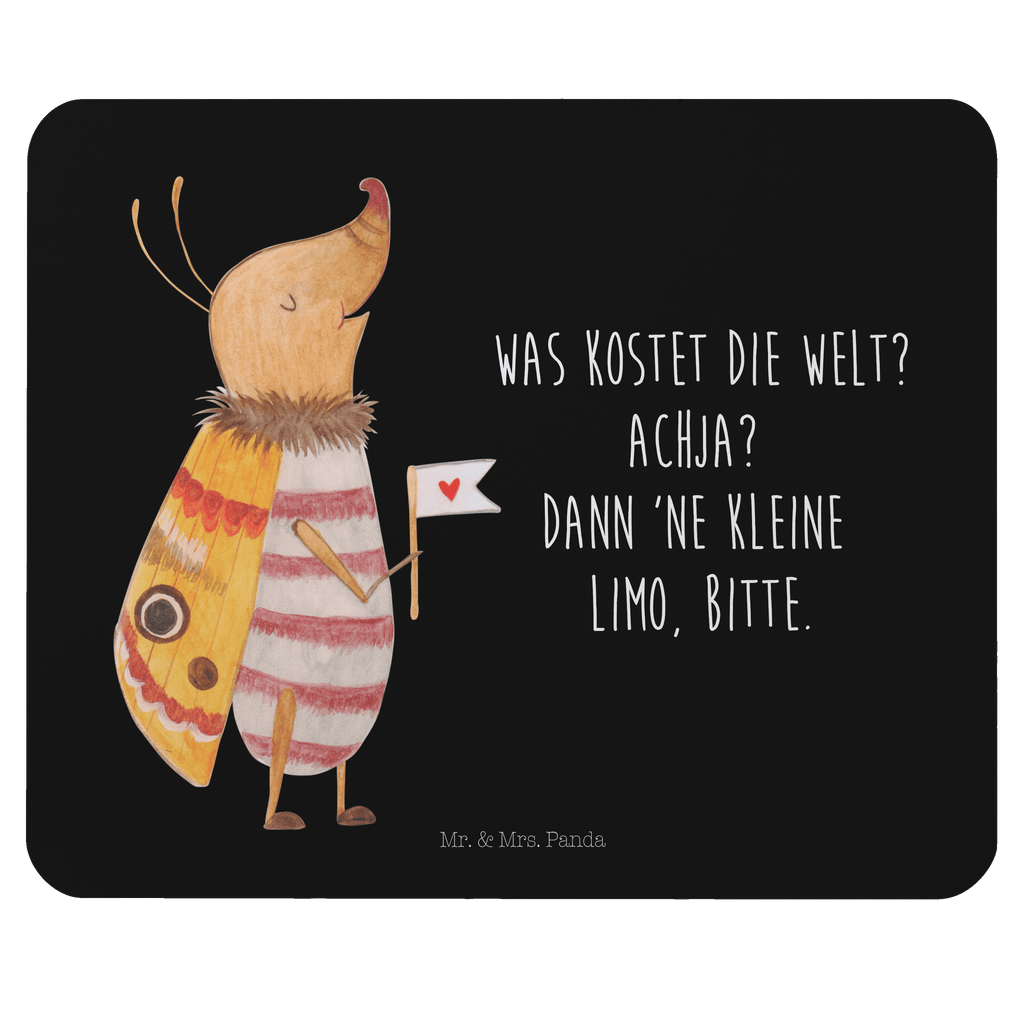 Mauspad Nachtfalter mit Fähnchen Mousepad, Computer zubehör, Büroausstattung, PC Zubehör, Arbeitszimmer, Mauspad, Einzigartiges Mauspad, Designer Mauspad, Tiermotive, Gute Laune, lustige Sprüche, Tiere, Nachtfalter, Käfer, Spruch lustig, Spruch witzig, süß, niedlich, Küche Deko, Was kostet die Welt