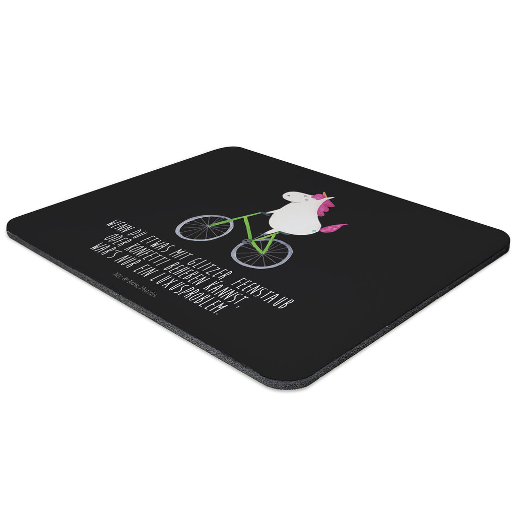 Mauspad Einhorn Radfahrer Mousepad, Computer zubehör, Büroausstattung, PC Zubehör, Arbeitszimmer, Mauspad, Einzigartiges Mauspad, Designer Mauspad, Einhorn, Einhörner, Einhorn Deko, Pegasus, Unicorn, Radfahren, Radfahrer, Rad, Bike, Feenstaub, Konfetti, Luxusproblem, Kummer, Liebeskummer
