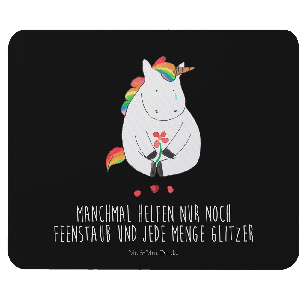 Mauspad Einhorn Traurig Mousepad, Computer zubehör, Büroausstattung, PC Zubehör, Arbeitszimmer, Mauspad, Einzigartiges Mauspad, Designer Mauspad, Einhorn, Einhörner, Einhorn Deko, Pegasus, Unicorn, Glitzer, Trösten. Freundschaft, Freunde, Liebe, Trauer, Grußkarte, Blume