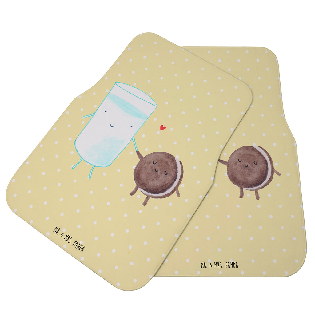 Fahrer Autofußmatte Milch & Keks Autofußmatten, Fußmatte Auto, Fahrer, Schmutzmatte Auto, Tiermotive, Gute Laune, lustige Sprüche, Tiere, Milk, Cookie, Milch, Keks, Kekse, Kaffee, Einladung Frühstück, Motiv süß, romantisch, perfektes Paar