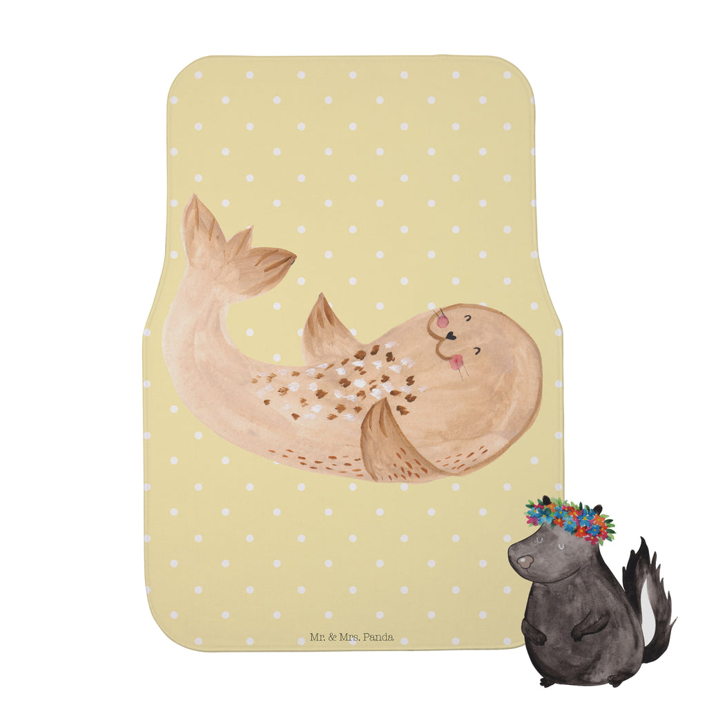 Fahrer Autofußmatte Robbe liegend Autofußmatten, Fußmatte Auto, Fahrer, Schmutzmatte Auto, Tiermotive, Gute Laune, lustige Sprüche, Tiere, Robbe, Robben, Seehund, Strand, Meerestier, Ostsee, Nordsee, Lachen, Freude