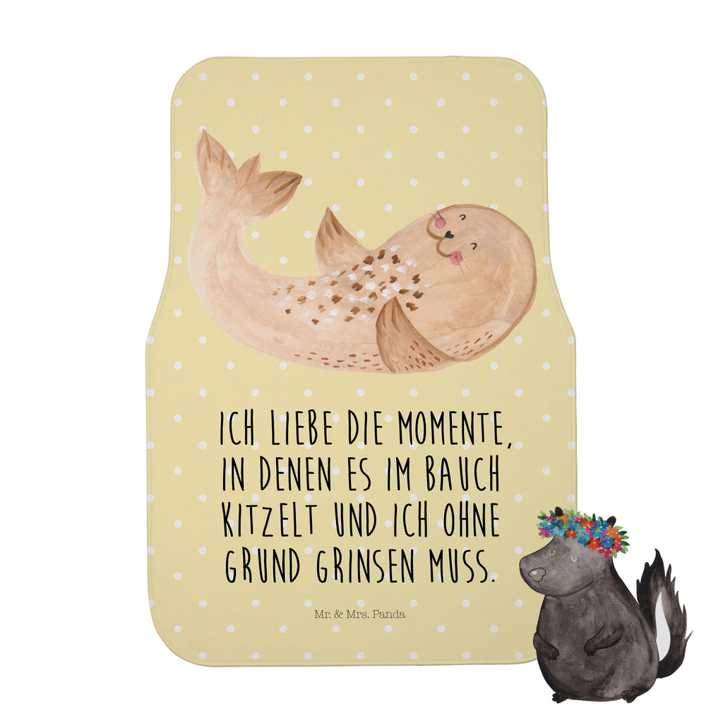 Fahrer Autofußmatte Robbe liegend Autofußmatten, Fußmatte Auto, Fahrer, Schmutzmatte Auto, Tiermotive, Gute Laune, lustige Sprüche, Tiere, Robbe, Robben, Seehund, Strand, Meerestier, Ostsee, Nordsee, Lachen, Freude