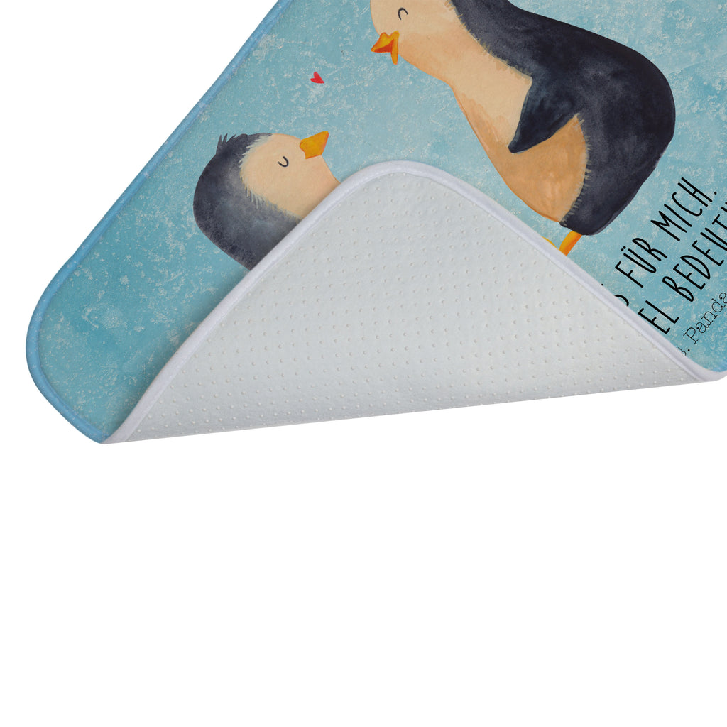 Badvorleger Pinguin Pärchen Badematte, Badteppich, Duschvorleger, Badezimmerteppich, Badezimmermatte, Badvorleger, Duschmatte, Duschteppich, Pinguin, Pinguine, Liebe, Liebespaar, Liebesbeweis, Liebesgeschenk, Verlobung, Jahrestag, Hochzeitstag, Hochzeit, Hochzeitsgeschenk, große Liebe, Traumpaar