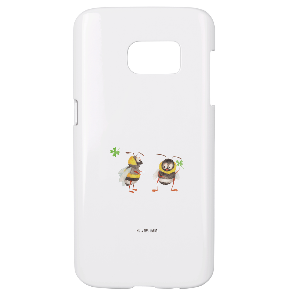 Samsung Galaxy S7 Handyhülle Hummeln mit Kleeblatt Handycover, Handyhülle, Cover, Handy, Hülle, Samsung, Samsung Galaxy S7, süße Tiermotive, gute Laune, lustige Sprüche, Tiere, Hummel, Biene, Spruch positiv, Biene Deko, Spruch schön, glücklich sein, glücklich werden, Spruch fröhlich