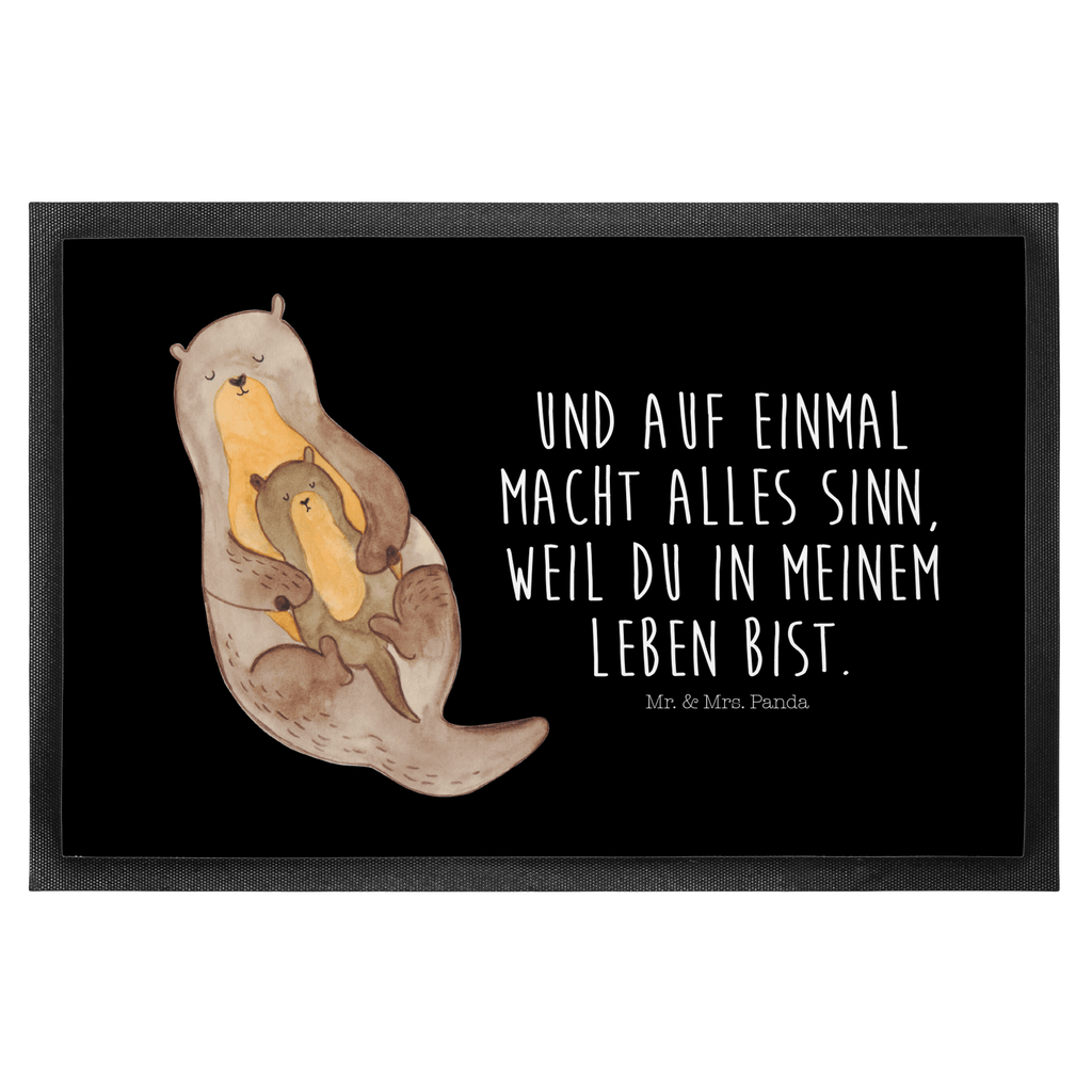 Fußmatte Otter mit Kind Otter Seeotter See Otter Türvorleger, Schmutzmatte, Fußabtreter, Matte, Schmutzfänger, Fußabstreifer, Schmutzfangmatte, Türmatte, Motivfußmatte,  Haustürmatte, Vorleger  Otter,  Fischotter,  Seeotter