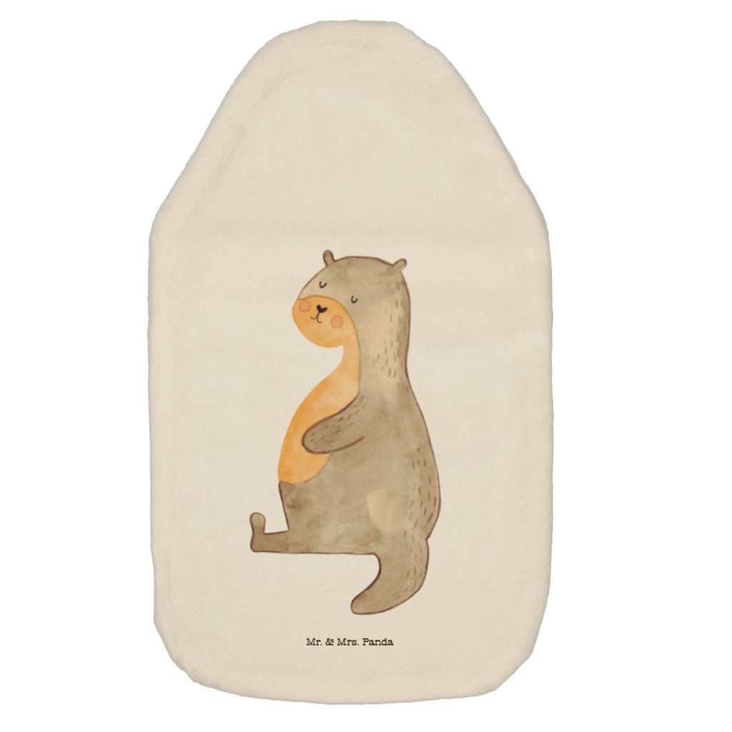 Wärmflasche Otter Bauch Wärmekissen, Kinderwärmflasche, Körnerkissen, Wärmflaschenbezug, Wärmflasche mit Bezug, Otter, Fischotter, Seeotter, Otter Seeotter See Otter
