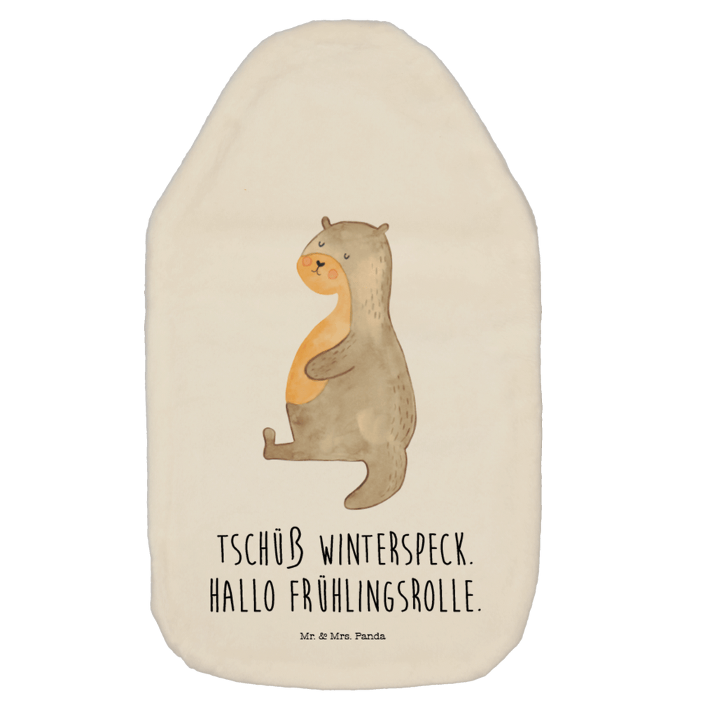 Wärmflasche Otter Bauch Wärmekissen, Kinderwärmflasche, Körnerkissen, Wärmflaschenbezug, Wärmflasche mit Bezug, Otter, Fischotter, Seeotter, Otter Seeotter See Otter