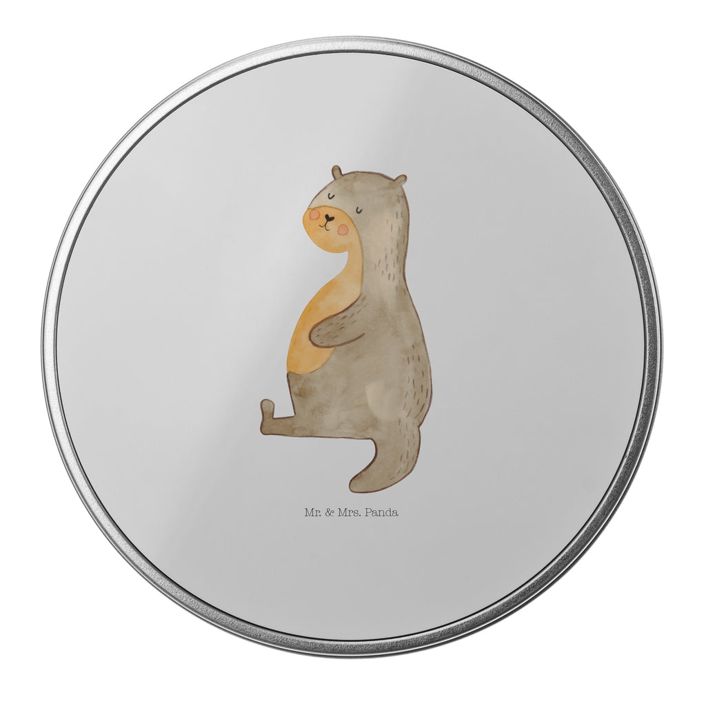 Blechdose rund Otter Bauch Metalldose, Keksdose, Dose, Vorratsdose, Geschenkbox, Otter, Fischotter, Seeotter, Otter Seeotter See Otter