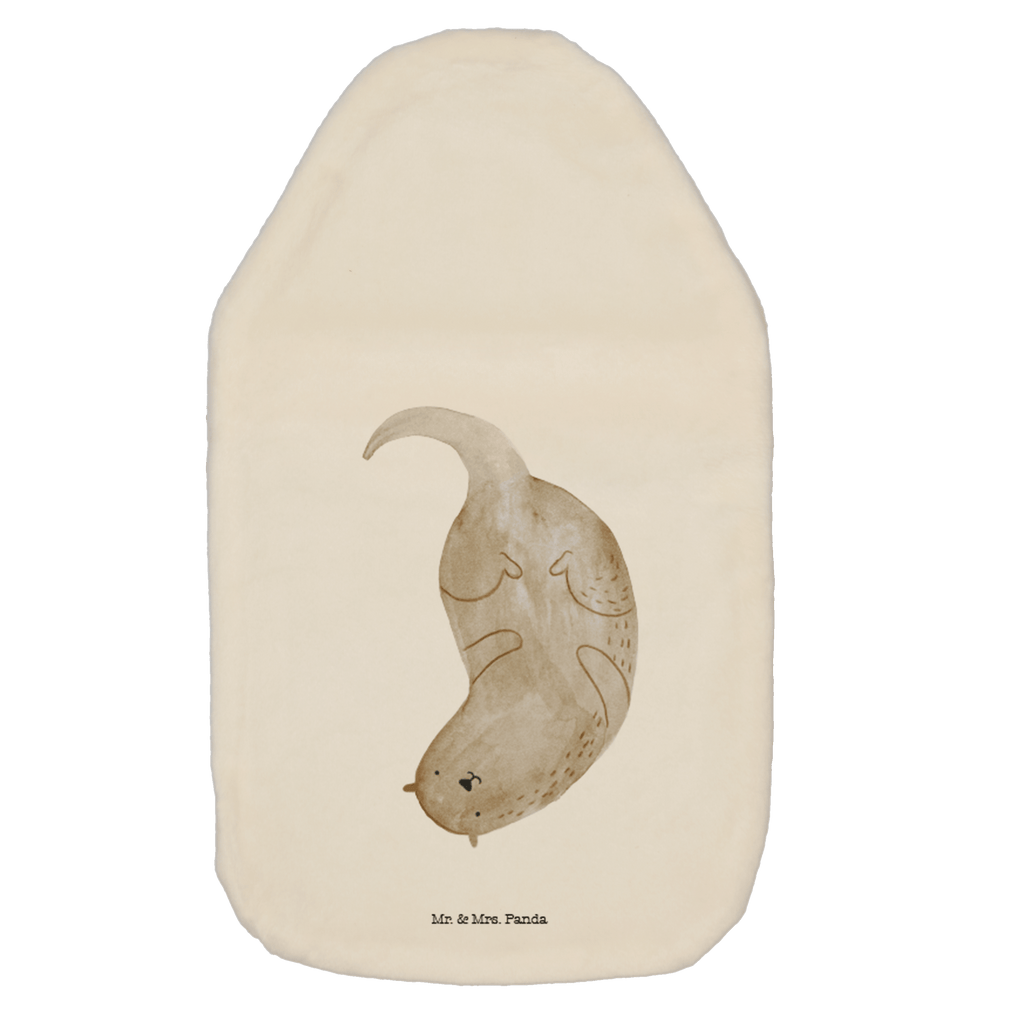 Wärmflasche Otter kopfüber Wärmekissen, Kinderwärmflasche, Körnerkissen, Wärmflaschenbezug, Wärmflasche mit Bezug, Otter, Fischotter, Seeotter, Otter Seeotter See Otter