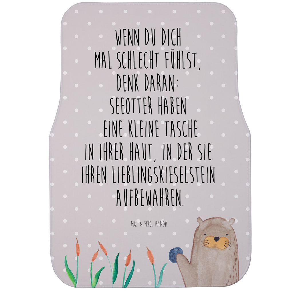 Fahrer Autofußmatte Otter mit Stein Autofußmatten, Fußmatte Auto, Fahrer, Schmutzmatte Auto, Otter, Fischotter, Seeotter, Otter Seeotter See Otter