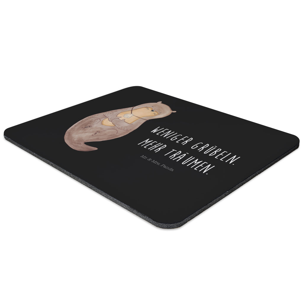 Mauspad Otter mit Muschelmedaillon Mousepad, Computer zubehör, Büroausstattung, PC Zubehör, Arbeitszimmer, Mauspad, Einzigartiges Mauspad, Designer Mauspad, Otter, Fischotter, Seeotter, Otterliebe, grübeln, träumen, Motivation, Tagträumen, Büro