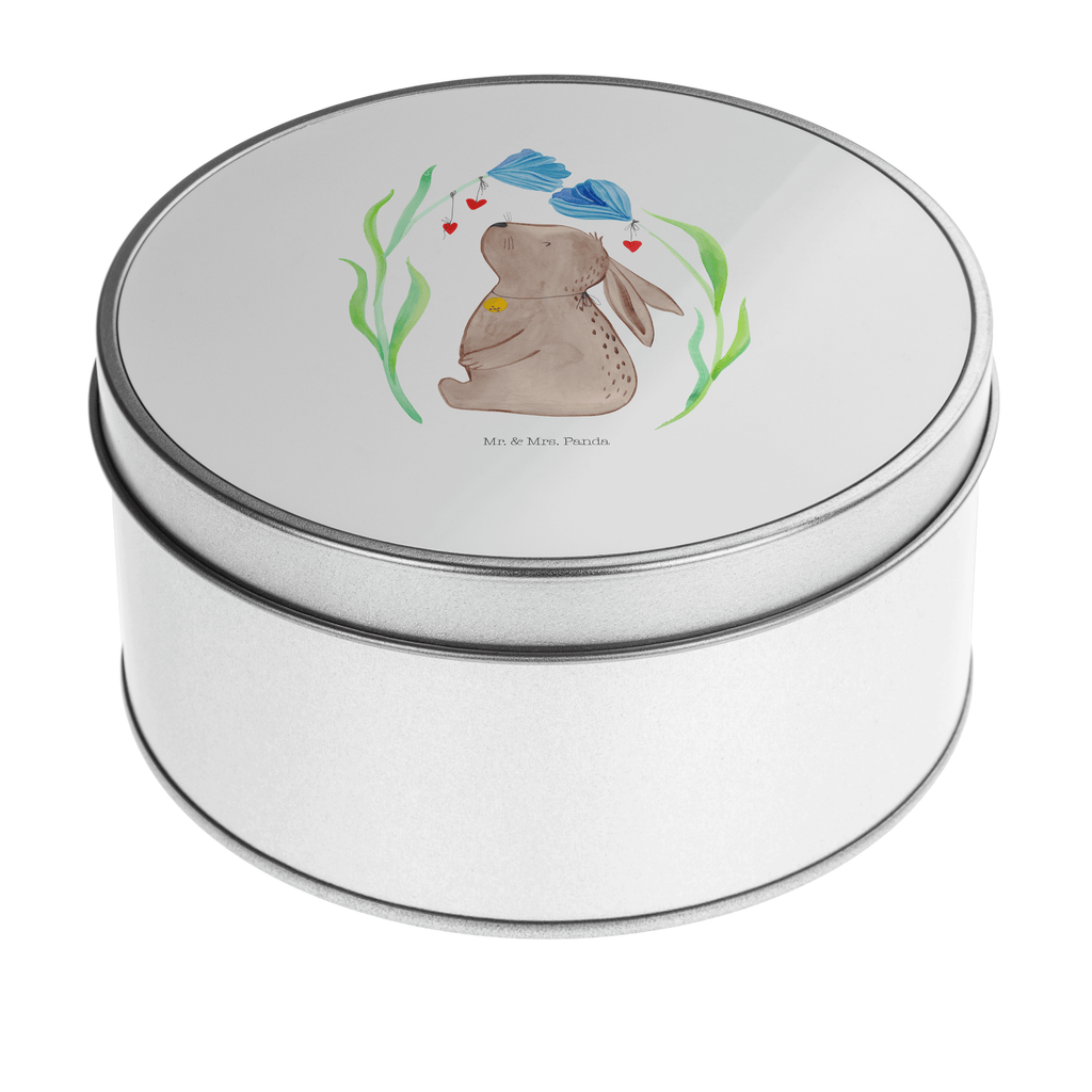 Blechdose rund Hase Blume Metalldose, Keksdose, Dose, Vorratsdose, Geschenkbox, Ostern, Osterhase, Ostergeschenke, Osternest, Osterdeko, Geschenk zu Ostern, Hase, Kaninchen, Kind, Taufe, Taufgeschenk, Geburt, Schwangerschaft, erstes Kind, Kindergeburtstag, Geburtstag, Hoffnung, Träume