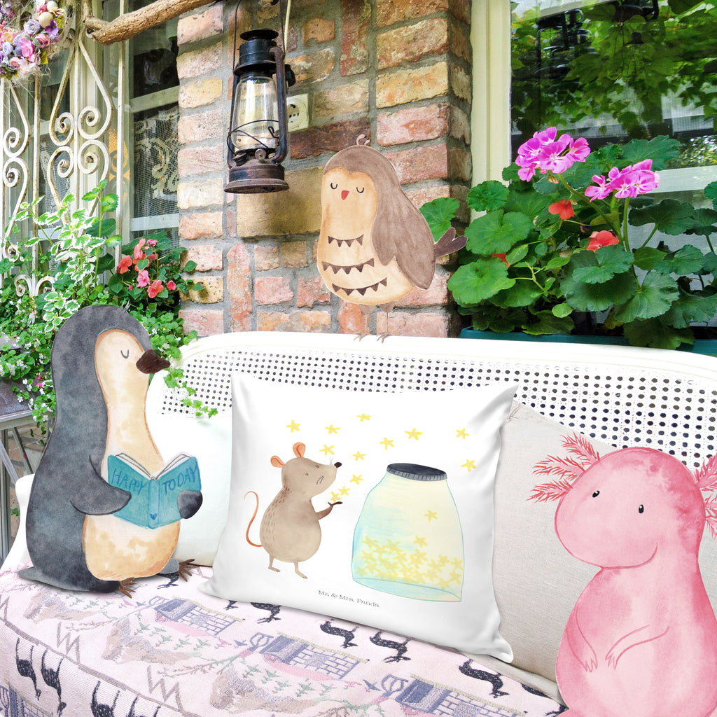 40x40 Kissen Maus Sterne Kissenhülle, Kopfkissen, Sofakissen, Dekokissen, Motivkissen, Tiermotive, Gute Laune, lustige Sprüche, Tiere, Maus, Sterne, Wunsch, Kind, Taufe, Taufgeschenk, Geburt, Schwangerschaft, erstes Kind, Kindergeburtstag, Geburtstag, Hoffnung, Träume