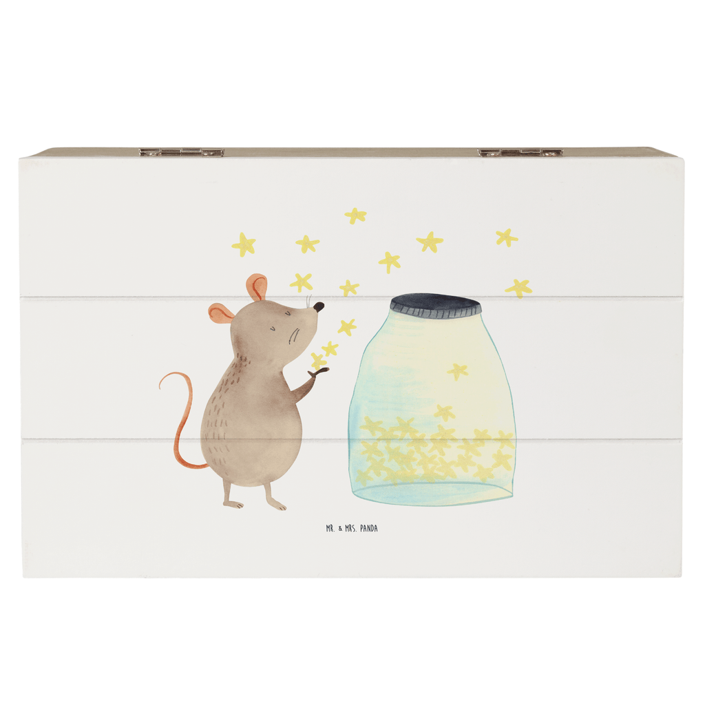 Holzkiste Maus Sterne Holzkiste, Kiste, Schatzkiste, Truhe, Schatulle, XXL, Erinnerungsbox, Erinnerungskiste, Dekokiste, Aufbewahrungsbox, Tiermotive, Gute Laune, lustige Sprüche, Tiere, Maus, Sterne, Wunsch, Kind, Taufe, Taufgeschenk, Geburt, Schwangerschaft, erstes Kind, Kindergeburtstag, Geburtstag, Hoffnung, Träume