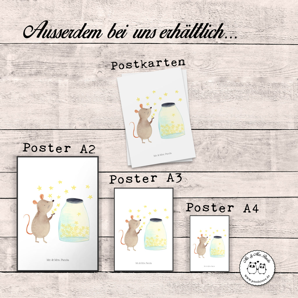 Poster Maus Sterne Poster, Wandposter, Bild, Wanddeko, Küchenposter, Kinderposter, Wanddeko Bild, Raumdekoration, Wanddekoration, Handgemaltes Poster, Mr. & Mrs. Panda Poster, Designposter, Kunstdruck, Posterdruck, Tiermotive, Gute Laune, lustige Sprüche, Tiere, Maus, Sterne, Wunsch, Kind, Taufe, Taufgeschenk, Geburt, Schwangerschaft, erstes Kind, Kindergeburtstag, Geburtstag, Hoffnung, Träume
