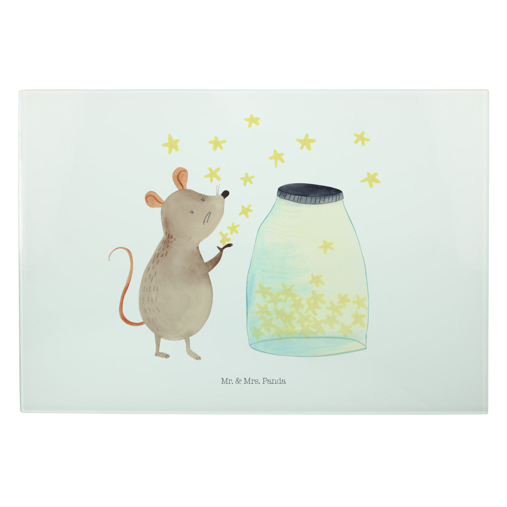 XL Glas Schneidbrett Maus Sterne Glasschneidebrett, Schneidebrett, Frühstücksbrett, Küche, Tiermotive, Gute Laune, lustige Sprüche, Tiere, Maus, Sterne, Wunsch, Kind, Taufe, Taufgeschenk, Geburt, Schwangerschaft, erstes Kind, Kindergeburtstag, Geburtstag, Hoffnung, Träume