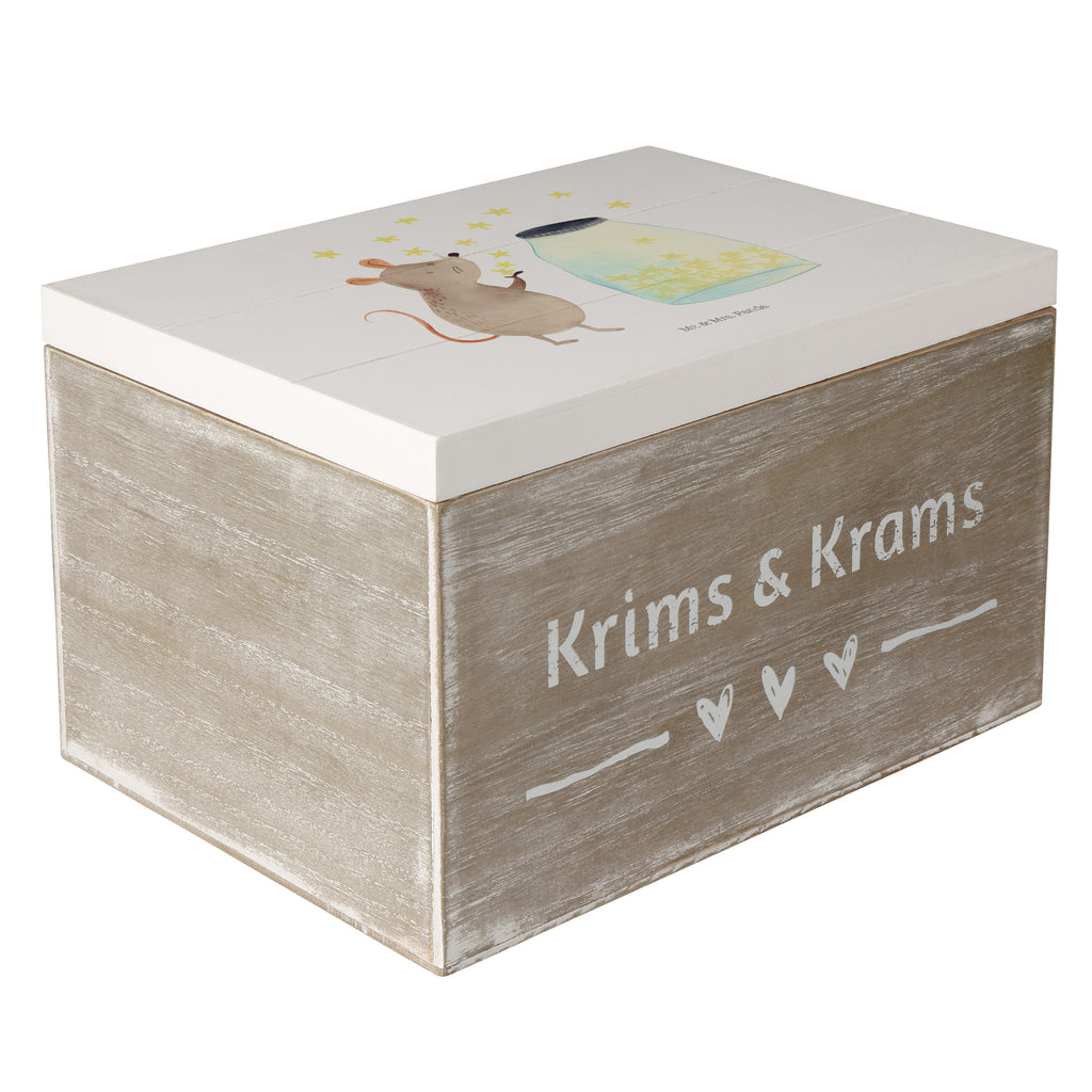 Holzkiste Maus Sterne Holzkiste, Kiste, Schatzkiste, Truhe, Schatulle, XXL, Erinnerungsbox, Erinnerungskiste, Dekokiste, Aufbewahrungsbox, Tiermotive, Gute Laune, lustige Sprüche, Tiere, Maus, Sterne, Wunsch, Kind, Taufe, Taufgeschenk, Geburt, Schwangerschaft, erstes Kind, Kindergeburtstag, Geburtstag, Hoffnung, Träume