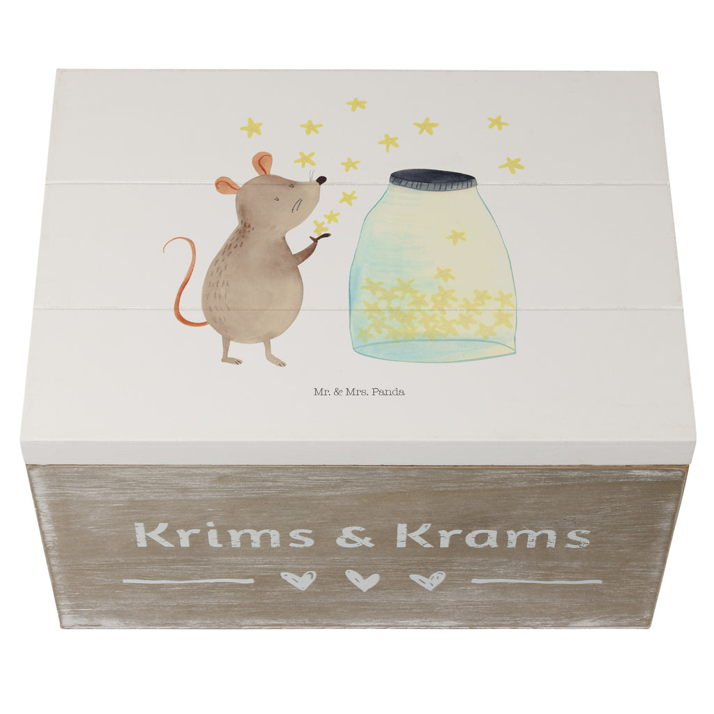 Holzkiste Maus Sterne Holzkiste, Kiste, Schatzkiste, Truhe, Schatulle, XXL, Erinnerungsbox, Erinnerungskiste, Dekokiste, Aufbewahrungsbox, Tiermotive, Gute Laune, lustige Sprüche, Tiere, Maus, Sterne, Wunsch, Kind, Taufe, Taufgeschenk, Geburt, Schwangerschaft, erstes Kind, Kindergeburtstag, Geburtstag, Hoffnung, Träume