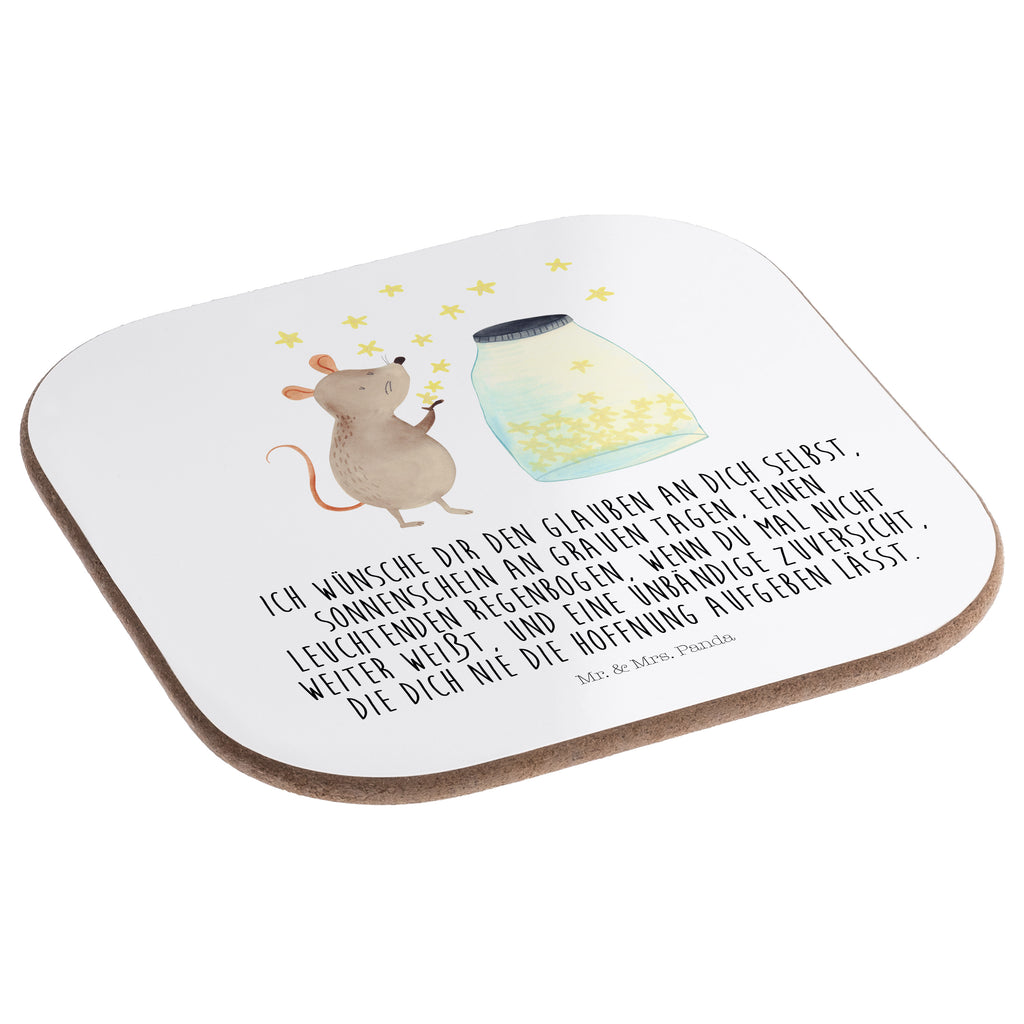 Quadratische Untersetzer Maus Sterne Bierdeckel, Glasuntersetzer, Untersetzer Gläser, Getränkeuntersetzer, Tiermotive, Gute Laune, lustige Sprüche, Tiere, Maus, Sterne, Wunsch, Kind, Taufe, Taufgeschenk, Geburt, Schwangerschaft, erstes Kind, Kindergeburtstag, Geburtstag, Hoffnung, Träume