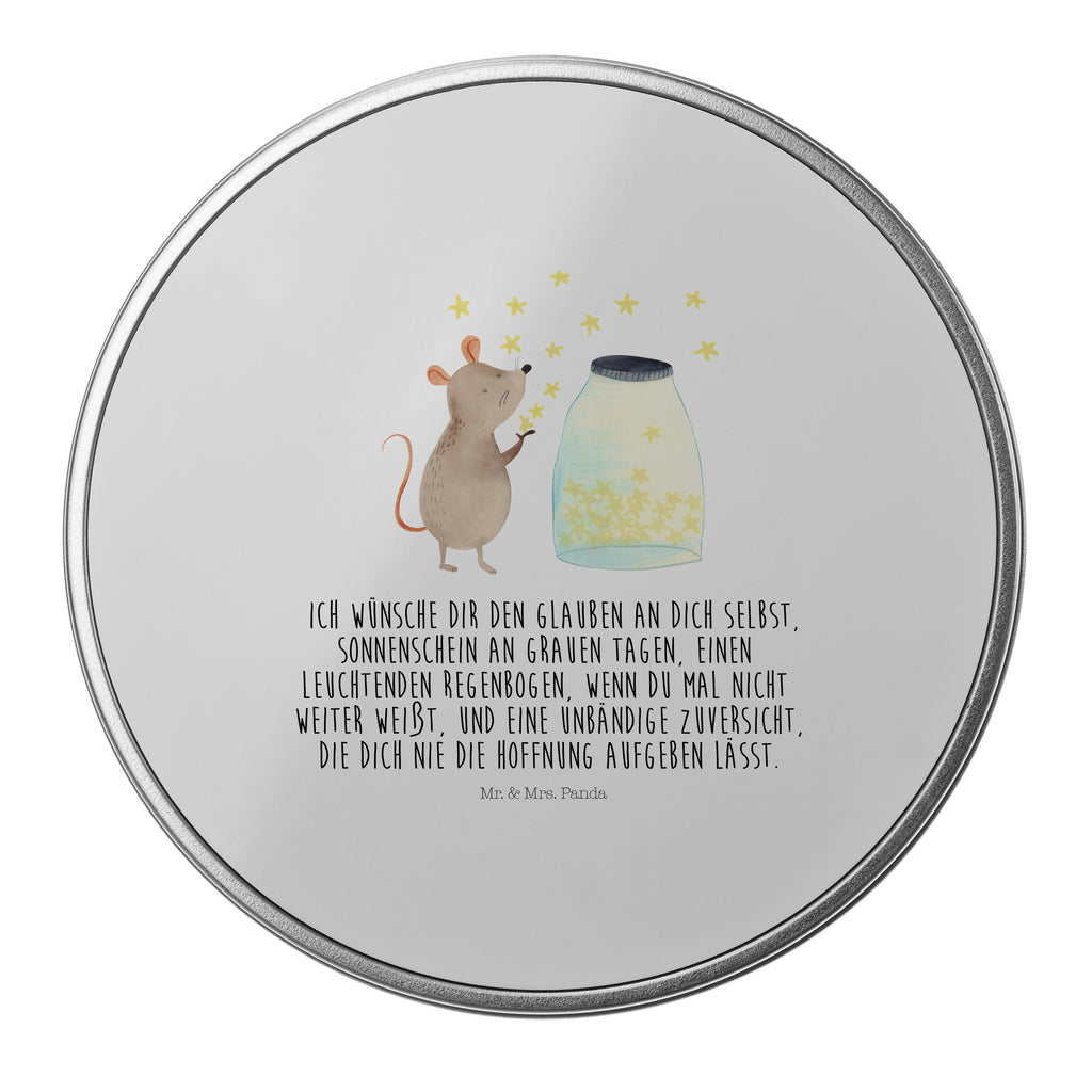 Blechdose rund Maus Sterne Metalldose, Keksdose, Dose, Vorratsdose, Geschenkbox, Tiermotive, Gute Laune, lustige Sprüche, Tiere, Maus, Sterne, Wunsch, Kind, Taufe, Taufgeschenk, Geburt, Schwangerschaft, erstes Kind, Kindergeburtstag, Geburtstag, Hoffnung, Träume
