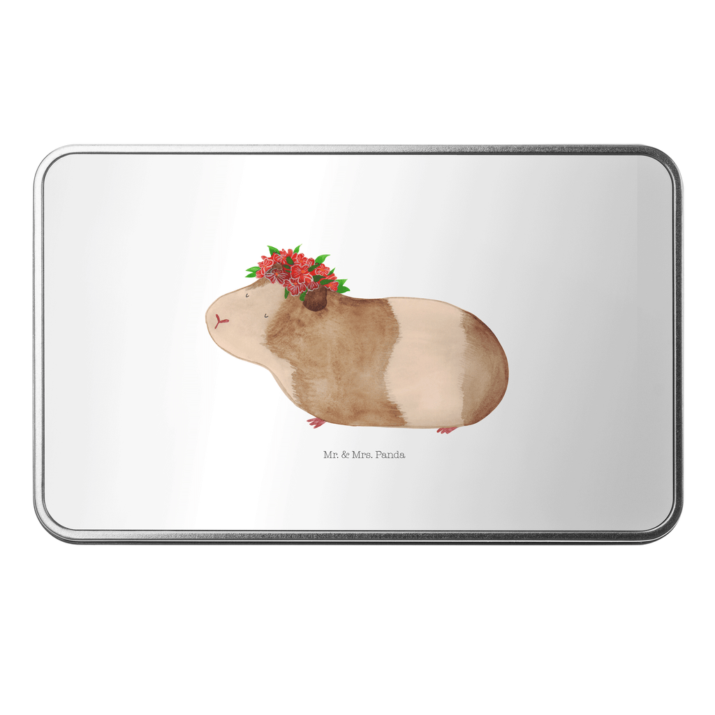 Metalldose rechteckig Meerschweinchen weise Blechdose, Metalldose, Blechbox, Container, Keksdose, Vorratsdose, Vorratsbox, Döschen, Versperbox, Vesperdose, Aufbewahrungsdose, Aufbewahrungsbox, Aluminiumdose, Dose, Tiermotive, Gute Laune, lustige Sprüche, Tiere, Meerschweinchen, Meerie, Meeries, Wunder, Blumenkind, Realität, Spruch, Weisheit, Motivation, Wunderland