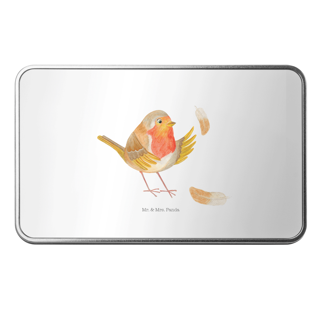 Metalldose rechteckig Rotkehlchen mit Federn Blechdose, Metalldose, Blechbox, Container, Keksdose, Vorratsdose, Vorratsbox, Döschen, Versperbox, Vesperdose, Aufbewahrungsdose, Aufbewahrungsbox, Aluminiumdose, Dose, Tiermotive, Gute Laune, lustige Sprüche, Tiere, What if i fall, Rotkehlchen, Spruch Motivation, Spruch Mut, Vogel, Motivation Sprüche, Motivationsbilder, fliegen