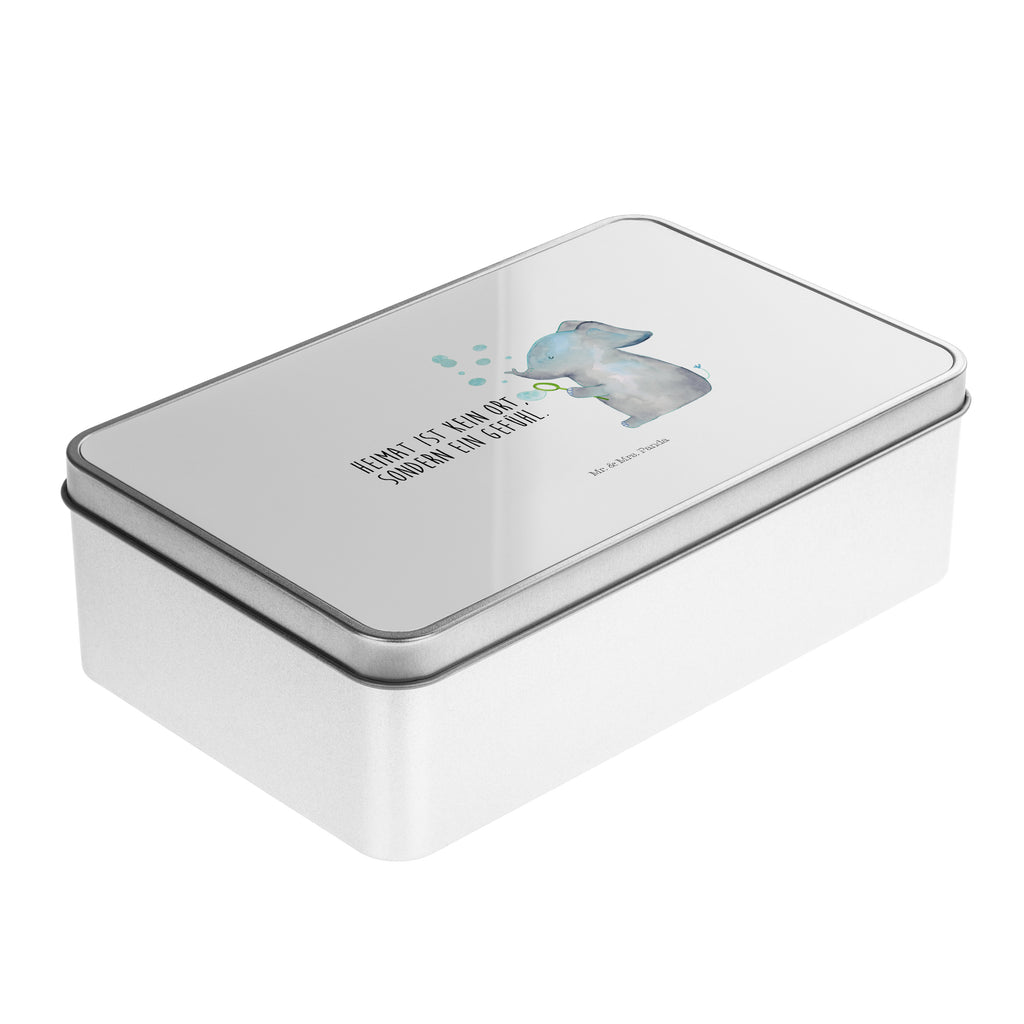 Metalldose rechteckig Elefant Seifenblasen Blechdose, Metalldose, Blechbox, Container, Keksdose, Vorratsdose, Vorratsbox, Döschen, Versperbox, Vesperdose, Aufbewahrungsdose, Aufbewahrungsbox, Aluminiumdose, Dose, Tiermotive, Gute Laune, lustige Sprüche, Tiere, Elefant, Elefanten, Dickhäter, Rüsseltier, Seifenblasen, Liebe, Heimat, Gefühl. Daheim, Liebesbeweis, Liebesspruch
