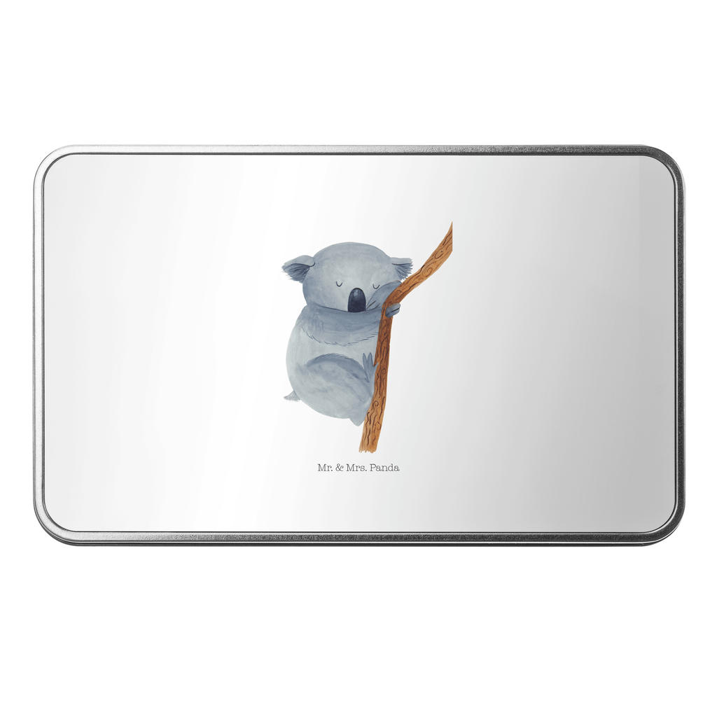 Metalldose rechteckig Koalabär Blechdose, Metalldose, Blechbox, Container, Keksdose, Vorratsdose, Vorratsbox, Döschen, Versperbox, Vesperdose, Aufbewahrungsdose, Aufbewahrungsbox, Aluminiumdose, Dose, Tiermotive, Gute Laune, lustige Sprüche, Tiere, Koala, träumen, Traum, schlafen, Schlafzimmer, Traumland, Bär, Koalabär