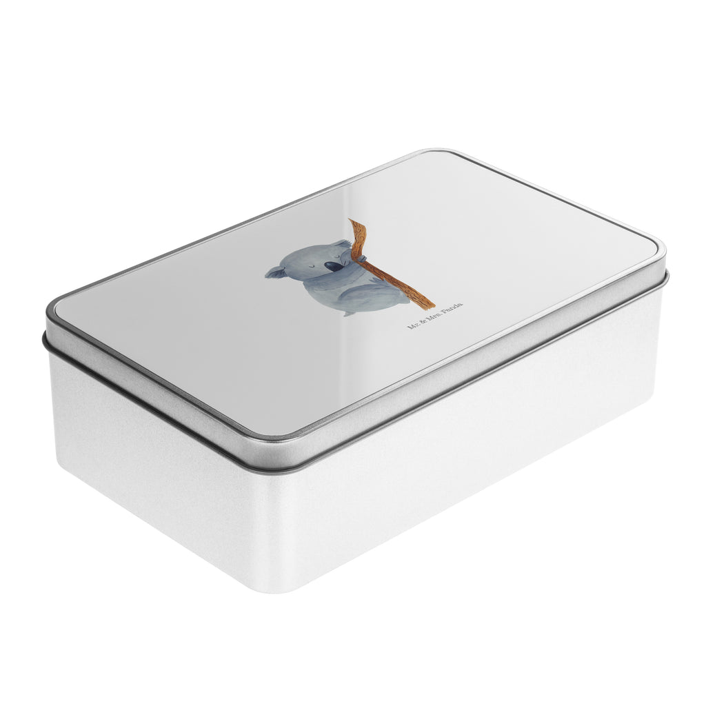 Metalldose rechteckig Koalabär Blechdose, Metalldose, Blechbox, Container, Keksdose, Vorratsdose, Vorratsbox, Döschen, Versperbox, Vesperdose, Aufbewahrungsdose, Aufbewahrungsbox, Aluminiumdose, Dose, Tiermotive, Gute Laune, lustige Sprüche, Tiere, Koala, träumen, Traum, schlafen, Schlafzimmer, Traumland, Bär, Koalabär