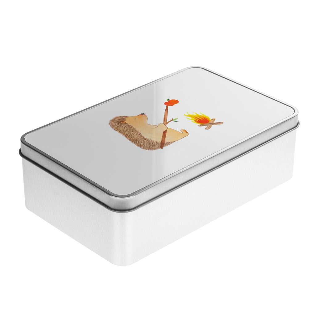 Metalldose rechteckig Igel grillt Blechdose, Metalldose, Blechbox, Container, Keksdose, Vorratsdose, Vorratsbox, Döschen, Versperbox, Vesperdose, Aufbewahrungsdose, Aufbewahrungsbox, Aluminiumdose, Dose, Tiermotive, Gute Laune, lustige Sprüche, Tiere, Igel, Grillen, Ziele, Motivation, arbeitslos, Sinn des Lebens, Spruch