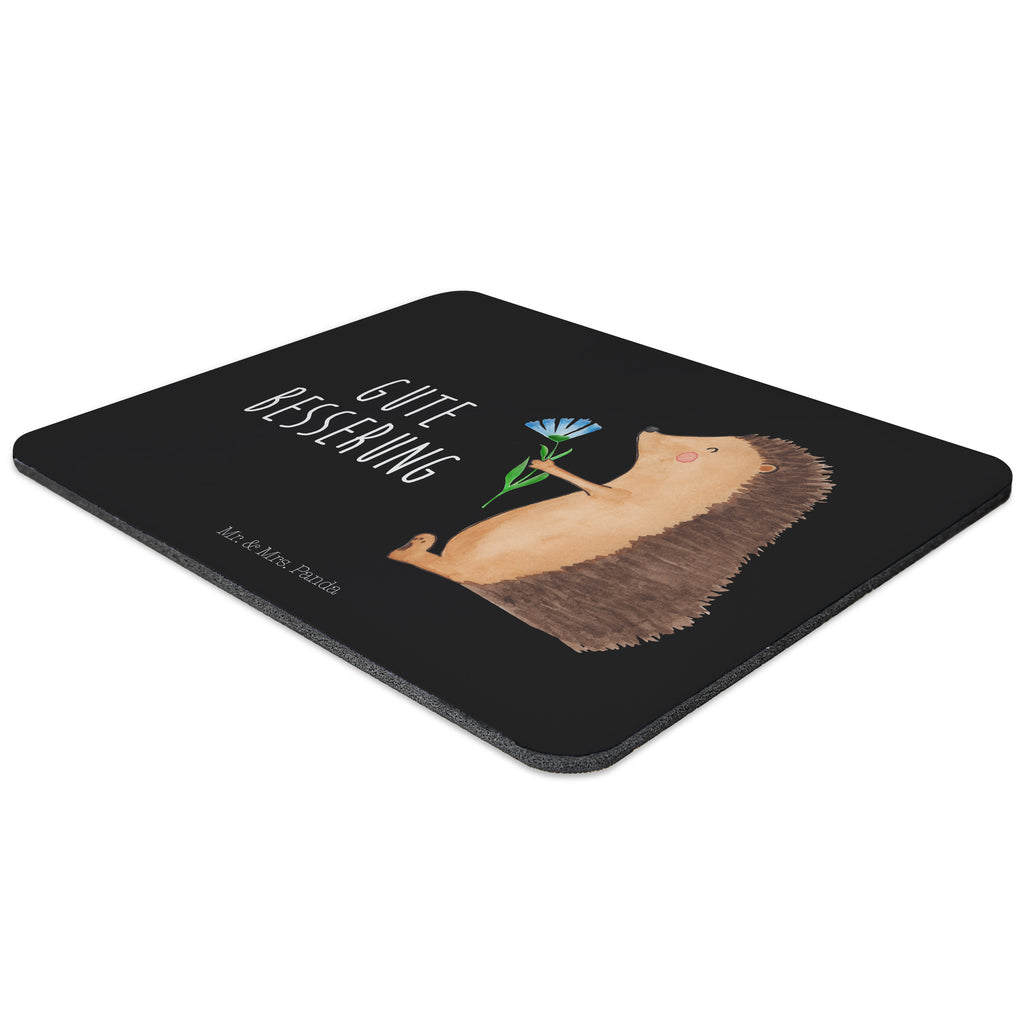 Mauspad Igel mit Blume Mousepad, Computer zubehör, Büroausstattung, PC Zubehör, Arbeitszimmer, Mauspad, Einzigartiges Mauspad, Designer Mauspad, Tiermotive, Gute Laune, lustige Sprüche, Tiere, Igel, Gute Besserung, Genesungswünsche, Krankheit, Krankenhaus, krank, Besuch
