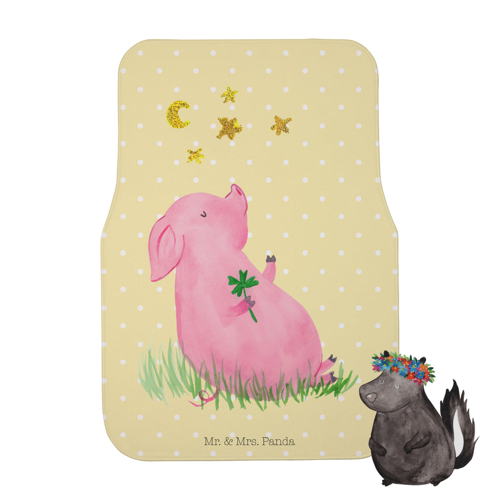 Fahrer Autofußmatte Glücksschwein Autofußmatten, Fußmatte Auto, Fahrer, Schmutzmatte Auto, Tiermotive, Gute Laune, lustige Sprüche, Tiere, Glücksschwein. Glück, Schwein, Schweinchen, Sterne, Sernchen, Ziele, Träume, Motivation, Glücksbringer