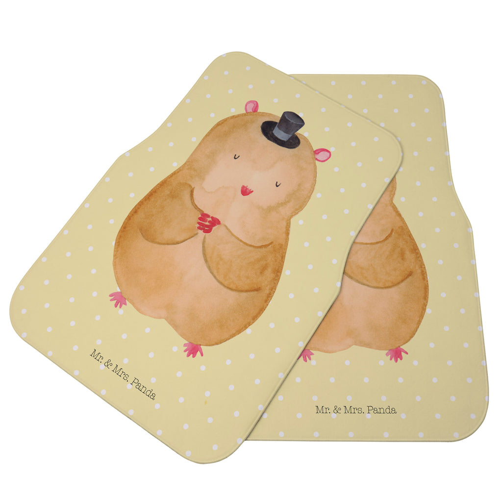 Fahrer Autofußmatte Hamster mit Hut Autofußmatten, Fußmatte Auto, Fahrer, Schmutzmatte Auto, Tiermotive, Gute Laune, lustige Sprüche, Tiere, Hamster, Hut, Magier, Zylinder, Zwerghamster, Zauberer, Houdini