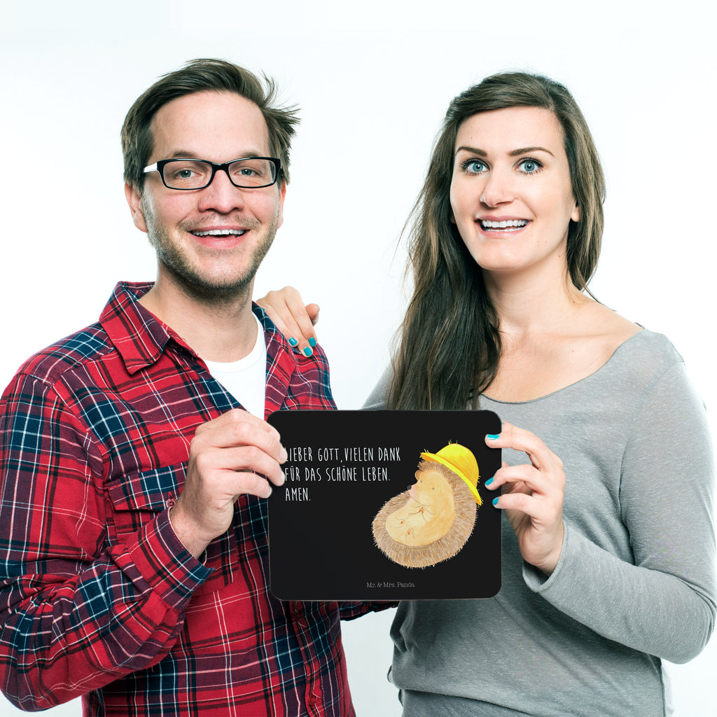 Mauspad Igel betet Mousepad, Computer zubehör, Büroausstattung, PC Zubehör, Arbeitszimmer, Mauspad, Einzigartiges Mauspad, Designer Mauspad, Tiermotive, Gute Laune, lustige Sprüche, Tiere, Igel, Igel mit Hut, Sonnenhut, Gott, Amen, beten, Leben, Dankbarkeit, Dankbar sein, dankbar, genießen