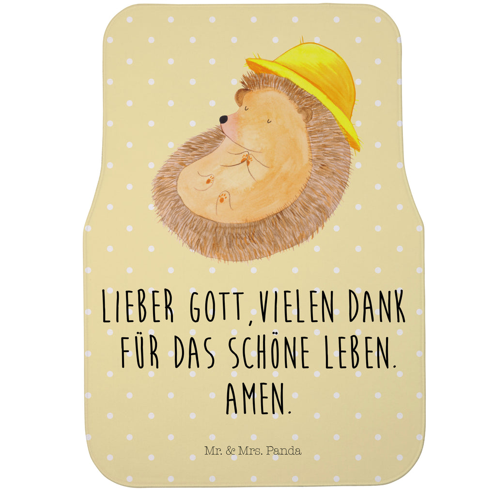 Fahrer Autofußmatte Igel betet Autofußmatten, Fußmatte Auto, Fahrer, Schmutzmatte Auto, Tiermotive, Gute Laune, lustige Sprüche, Tiere, Igel, Igel mit Hut, Sonnenhut, Gott, Amen, beten, Leben, Dankbarkeit, Dankbar sein, dankbar, genießen