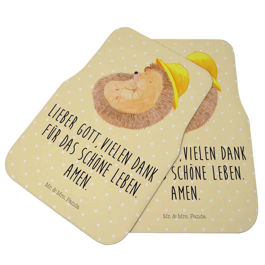 Fahrer Autofußmatte Igel betet Autofußmatten, Fußmatte Auto, Fahrer, Schmutzmatte Auto, Tiermotive, Gute Laune, lustige Sprüche, Tiere, Igel, Igel mit Hut, Sonnenhut, Gott, Amen, beten, Leben, Dankbarkeit, Dankbar sein, dankbar, genießen