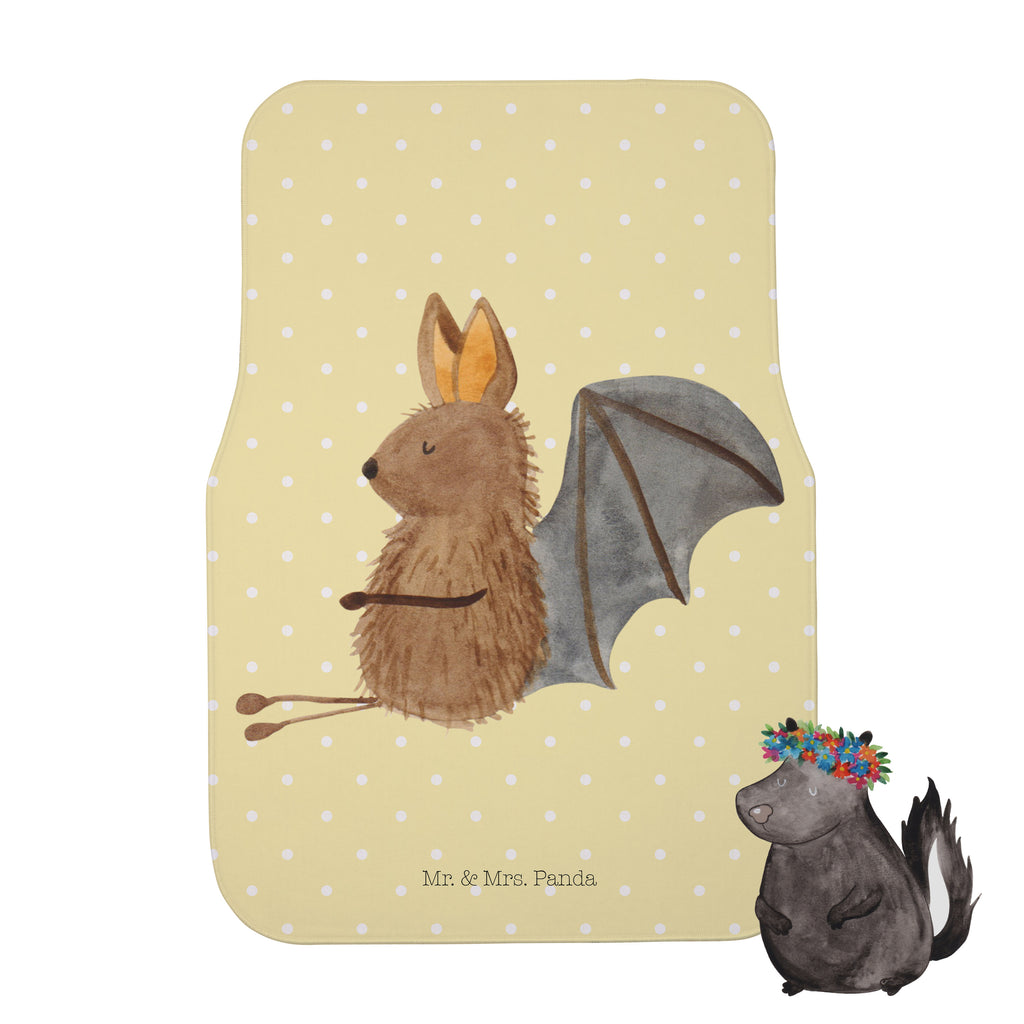 Fahrer Autofußmatte Fledermaus sitzend Autofußmatten, Fußmatte Auto, Fahrer, Schmutzmatte Auto, Tiermotive, Gute Laune, lustige Sprüche, Tiere, Fledermaus, Fledermäuse, Motivation, entspannen